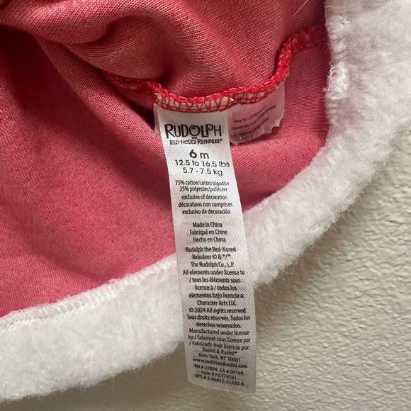 4/$20 Baby girl Rudolph the Red Nose Reindeer Christmas dress - Picture 9 of 9